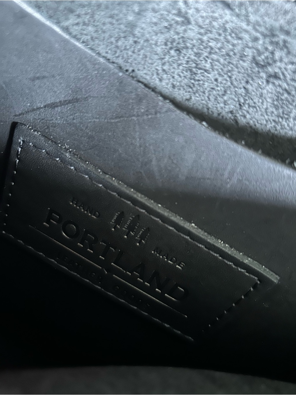 Portland Leather Black Tote with Tassel - Picture 8 of 8